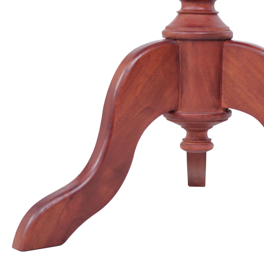 Side Table Brown Solid Mahogany Wood Medium Durable Side Table