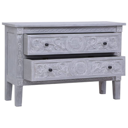 Sideboard Grey wash finish Solid Mahogany wood
