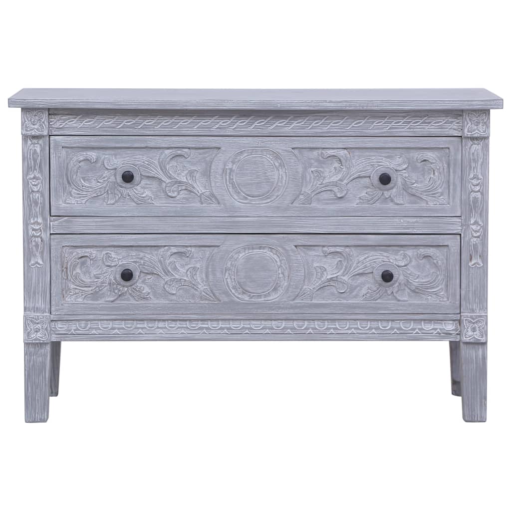 Sideboard Grey wash finish Solid Mahogany wood