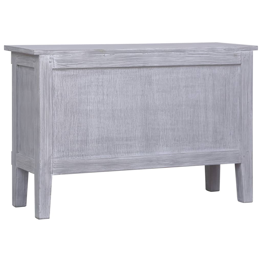 Sideboard Grey wash finish Solid Mahogany wood