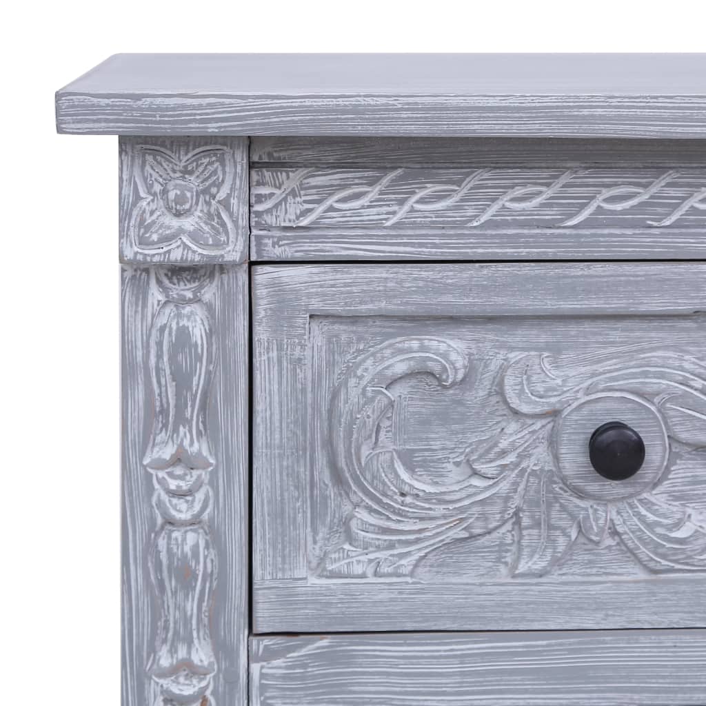 Sideboard Grey wash finish Solid Mahogany wood