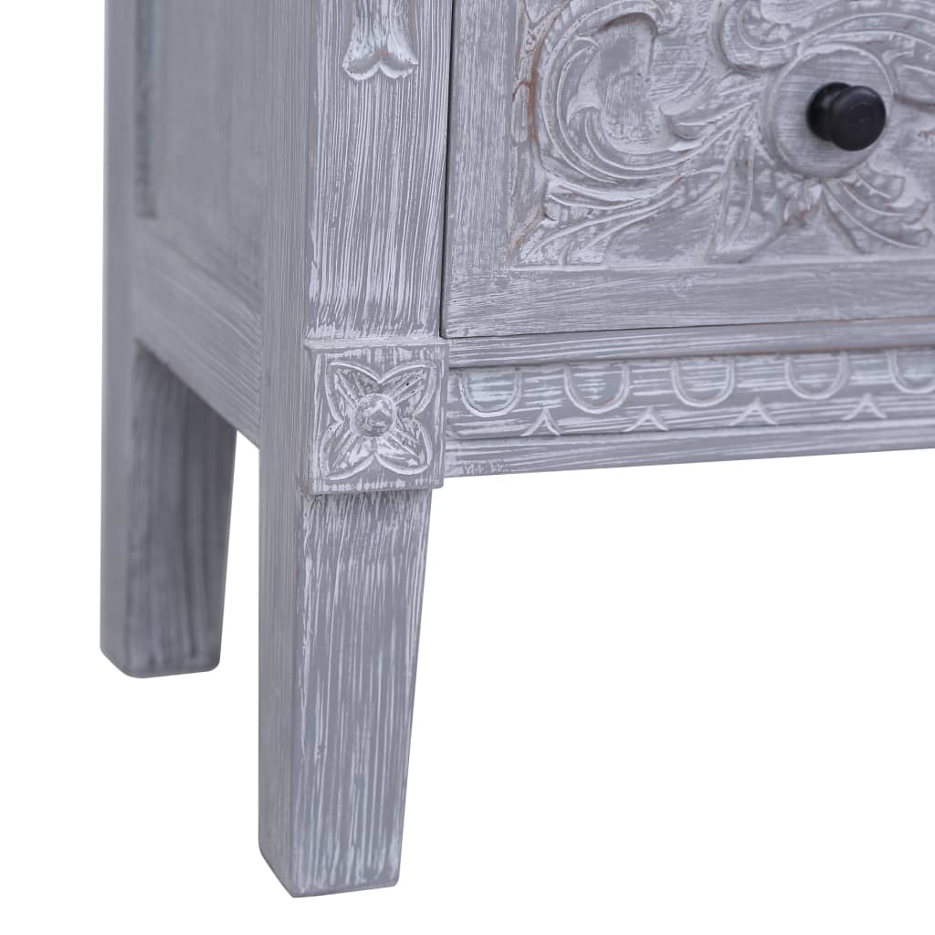Sideboard Grey wash finish Solid Mahogany wood