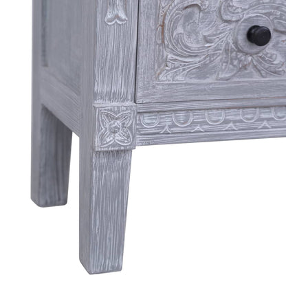 Sideboard Grey wash finish Solid Mahogany wood