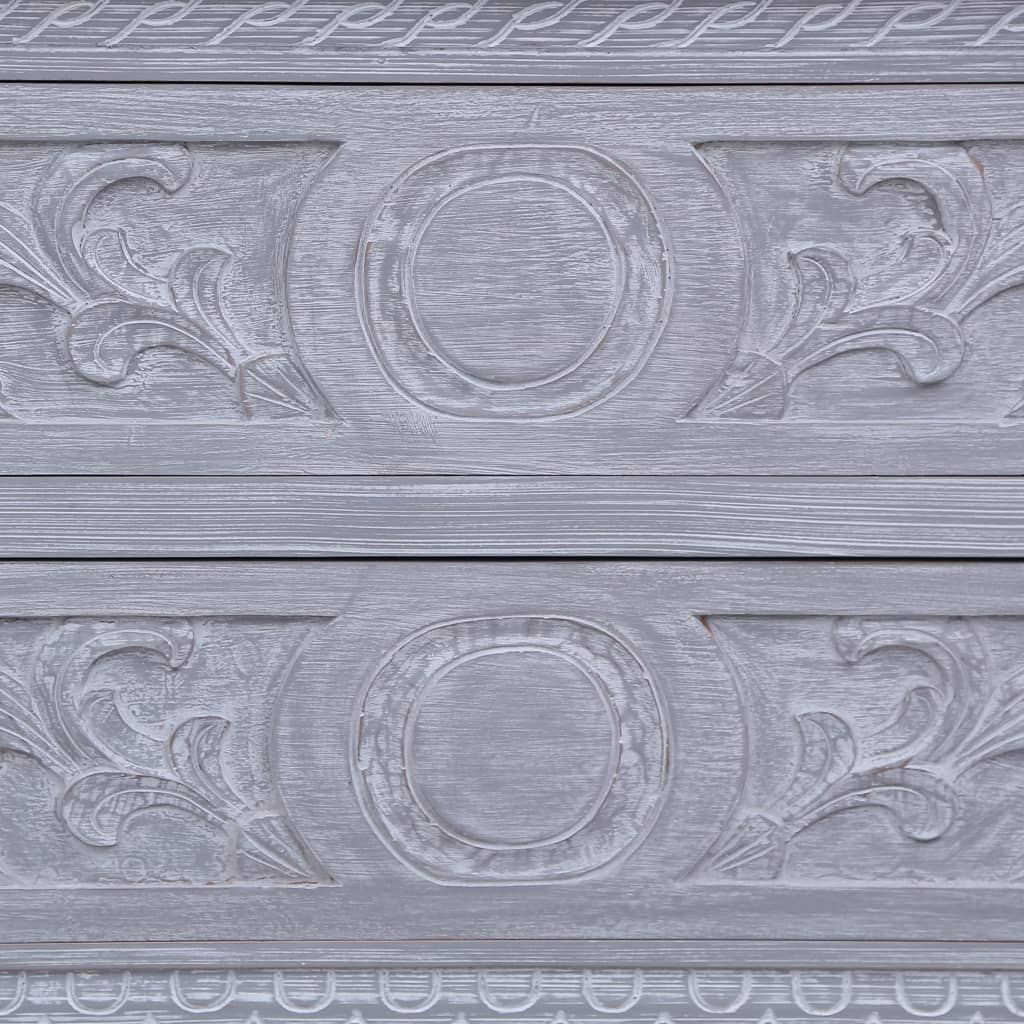 Sideboard Grey wash finish Solid Mahogany wood