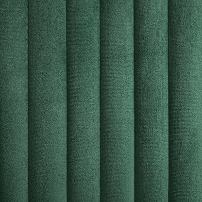 Dining Chair Set of 2 Green Velvet, powder-coated steel Standard