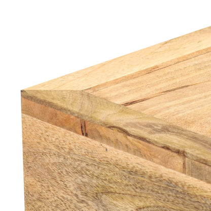Coffee Table Brown Solid mango wood, steel 39.4 in Coffee Table