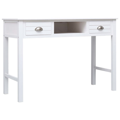 Desk White Solid Paulownia wood and Solid Poplar wood Medium Desk