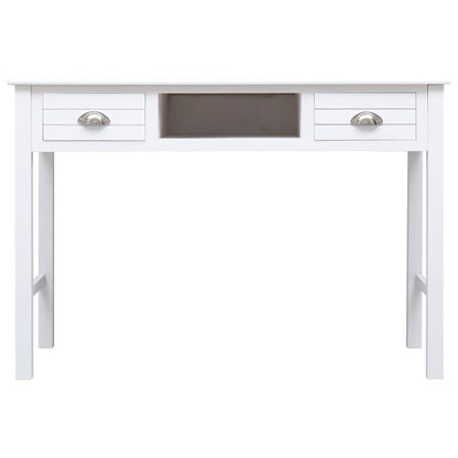 Desk White Solid Paulownia wood and Solid Poplar wood Medium Desk