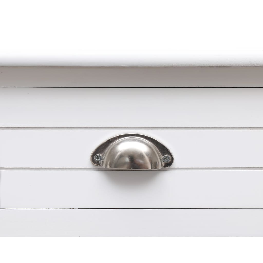 Desk White Solid Paulownia wood and Solid Poplar wood Medium Desk