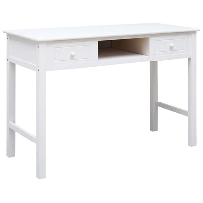 Desk White Paulownia wood and Poplar wood Medium Desk