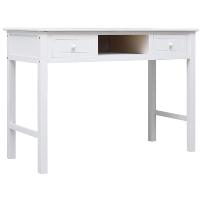 Desk White Paulownia wood and Poplar wood Medium Desk