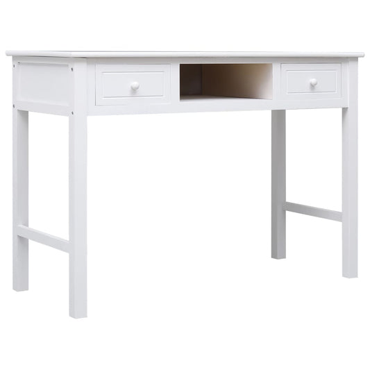 Desk White Paulownia wood and Poplar wood Medium Desk