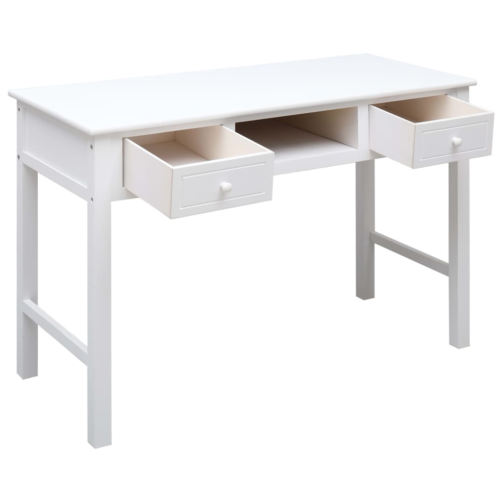 Desk White Paulownia wood and Poplar wood Medium Desk