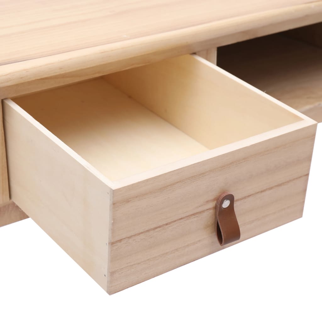 Desk Natural Paulownia wood, Poplar wood Medium Desk