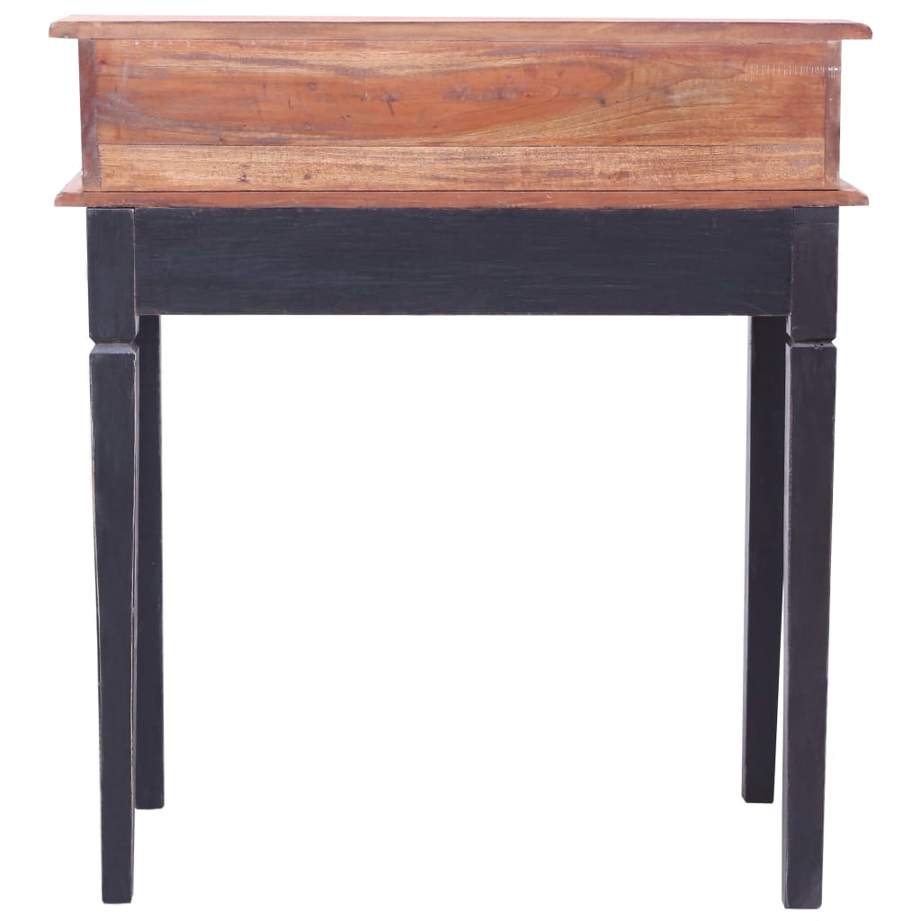 Writing Desk Natural and black Solid mahogany wood Medium