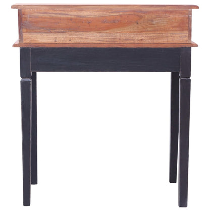 Writing Desk Natural and black Solid mahogany wood Medium