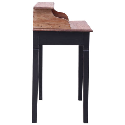 Writing Desk Natural and black Solid mahogany wood Medium