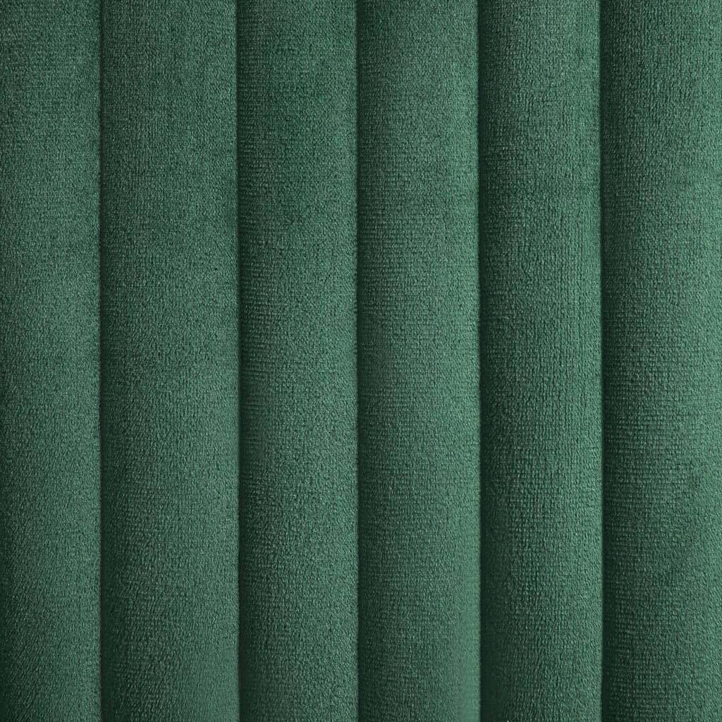 Dining Chair Set of 4 Green Velvet Standard Ergonomic