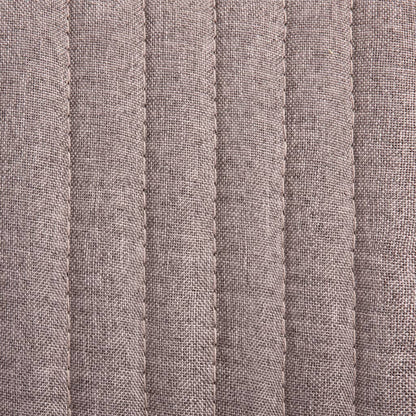 Dining Chair Set of 4 Taupe Polyester and Powder-Coated Steel