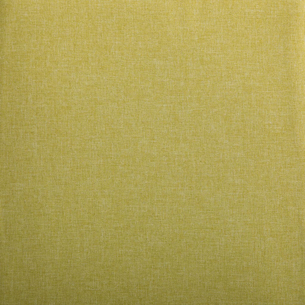 Dining Chair Set of 6 Green Fabric and Rubberwood Standard