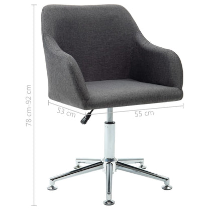 Office Chair Dark Gray Polyester fabric, plywood, steel Standard