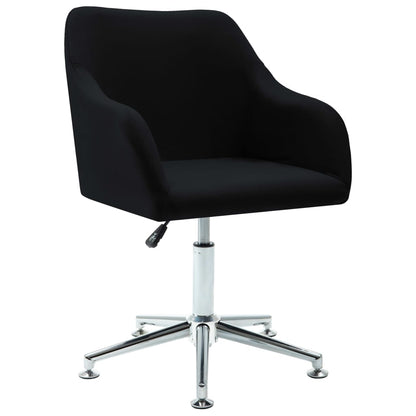 Office Chair Black Polyester, Plywood, Steel Medium Swivel