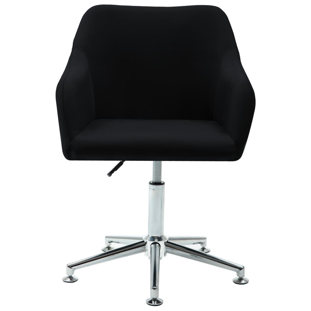 Office Chair Black Polyester, Plywood, Steel Medium Swivel