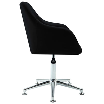 Office Chair Black Polyester, Plywood, Steel Medium Swivel