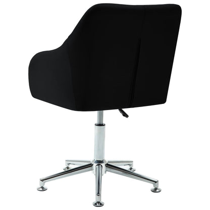 Office Chair Black Polyester, Plywood, Steel Medium Swivel