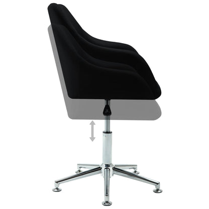 Office Chair Black Polyester, Plywood, Steel Medium Swivel