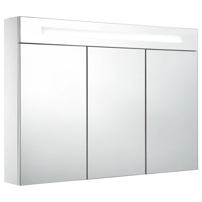Bathroom Cabinet White and silver