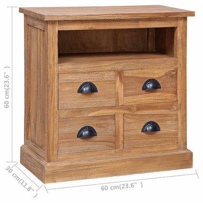 Side Cabinet Teak Solid teak wood Medium Side Cabinet