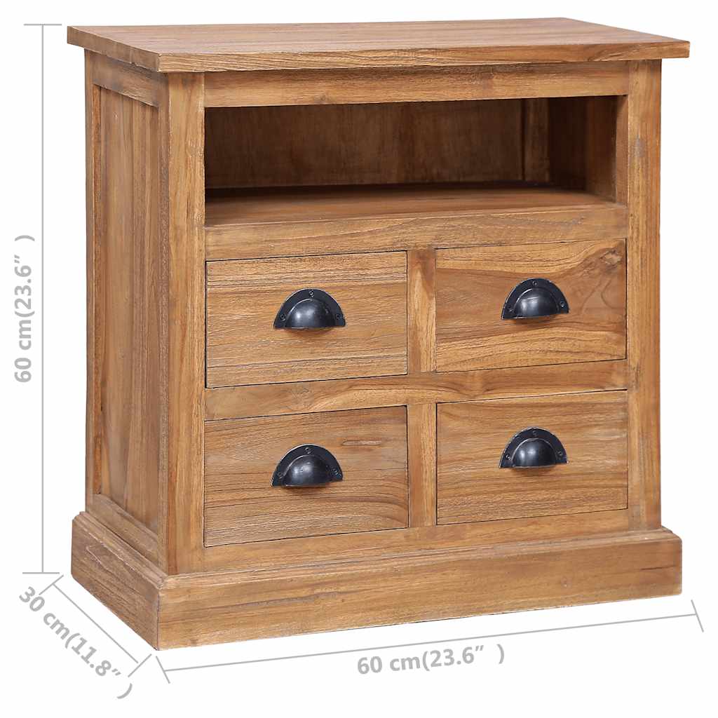 Side Cabinet Teak Solid teak wood Medium Side Cabinet