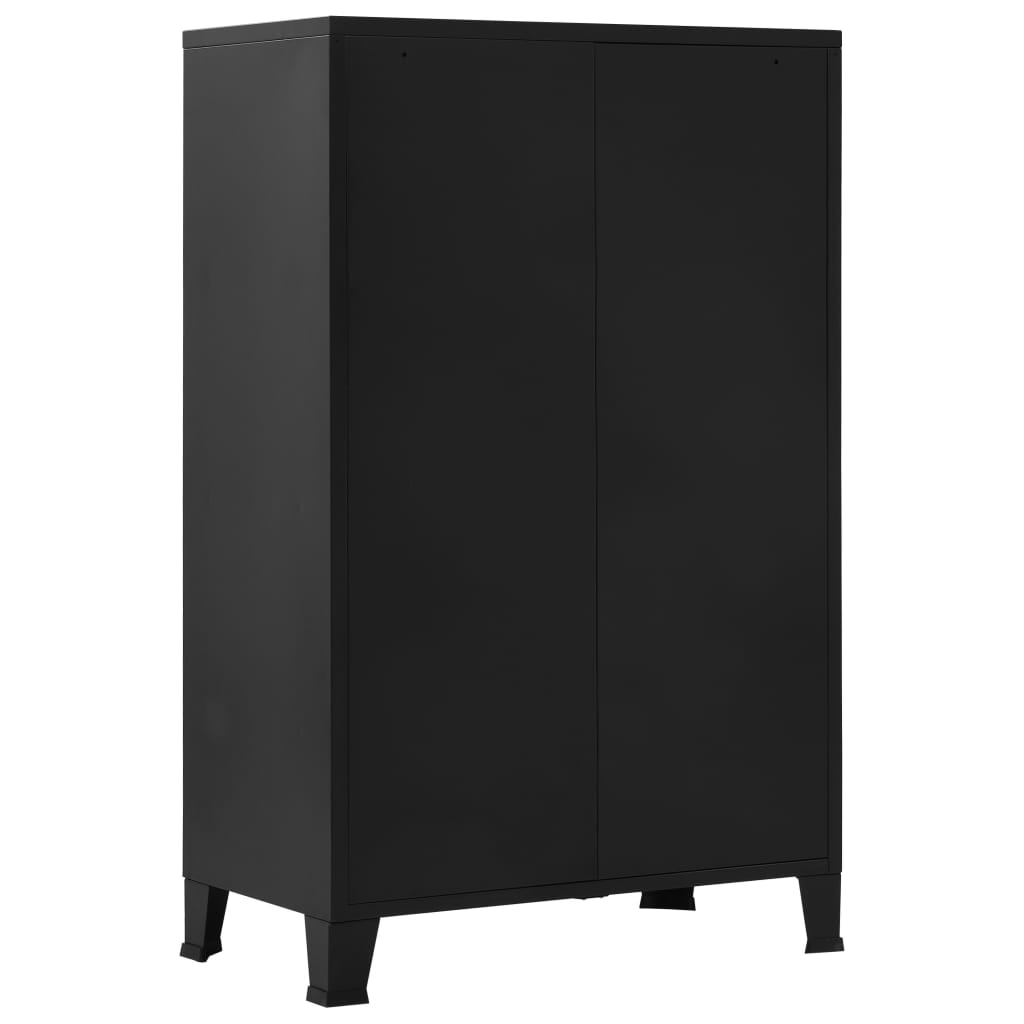 Office Cabinet Black Steel, Plastic Medium Filing Cabinet