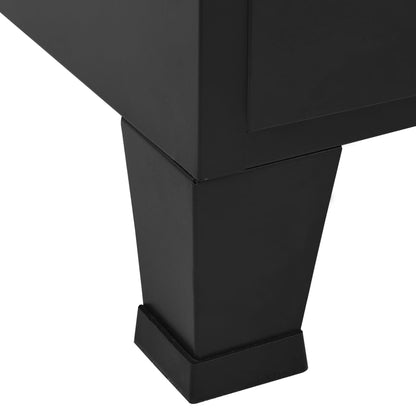 Office Cabinet Black Steel, Plastic Medium Filing Cabinet