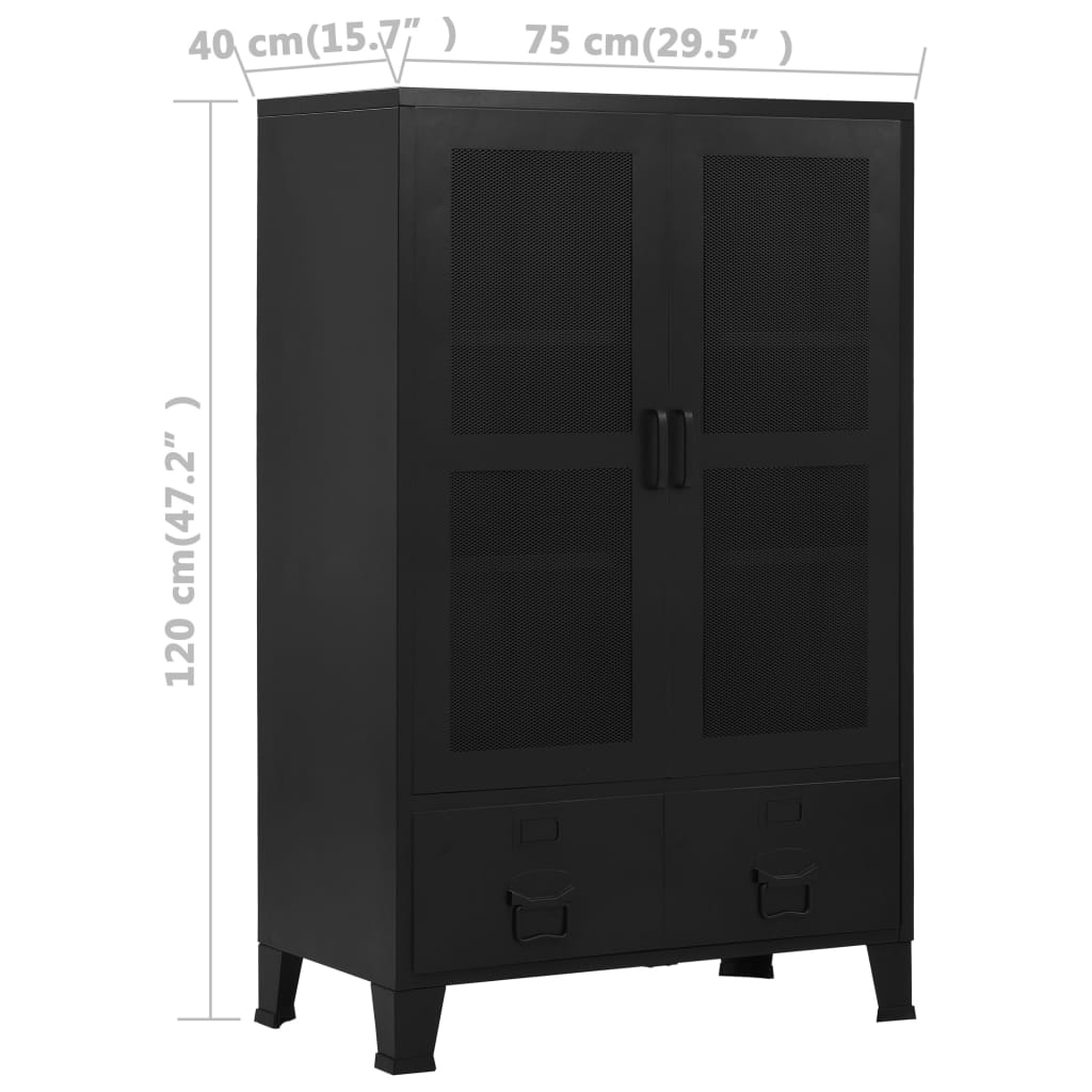 Office Cabinet Black Steel, Plastic Medium Filing Cabinet
