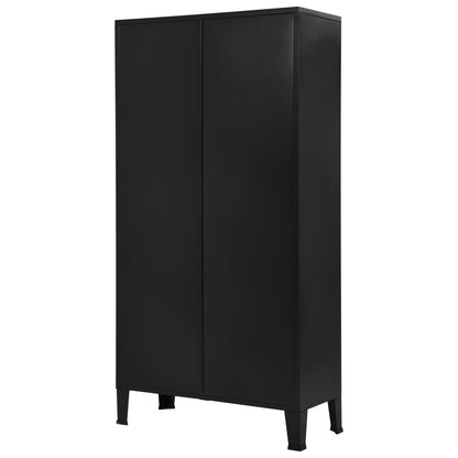 Bookshelf Black Steel Storage Bookshelf Rectangular