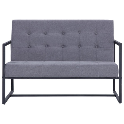 Armchair Light grey Fabric 2-seater Seats Many Loveseat
