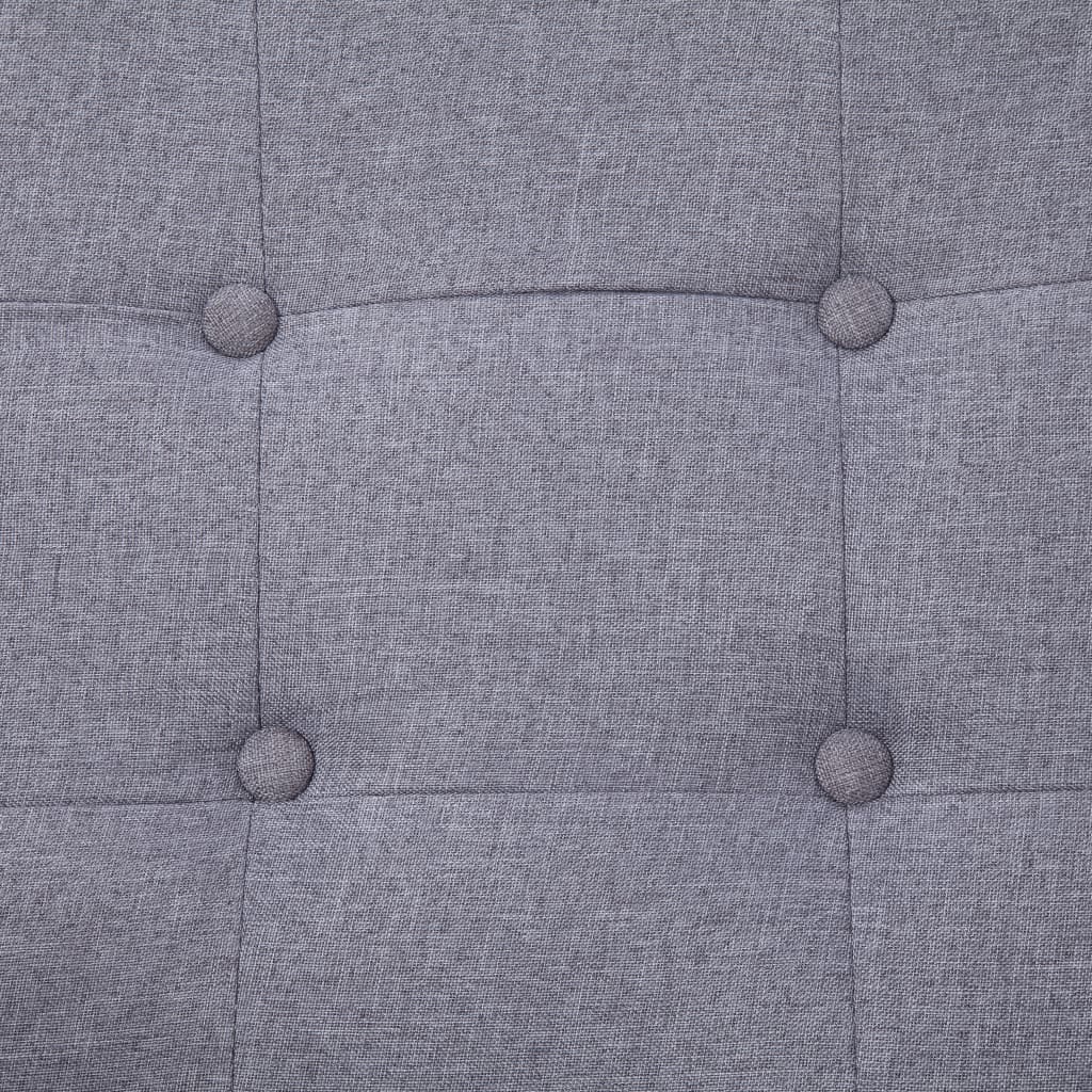 Armchair Light grey Fabric 2-seater Seats Many Loveseat