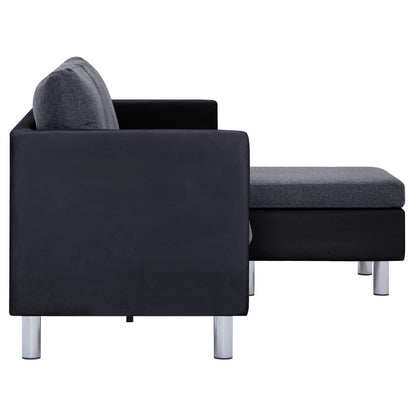 Sofa Black (sofa), Dark Gray (cushions)