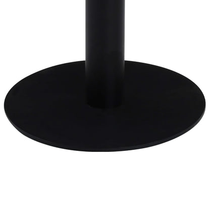 Bistro Table Dark Brown and Black MDF Top, Steel Legs Medium