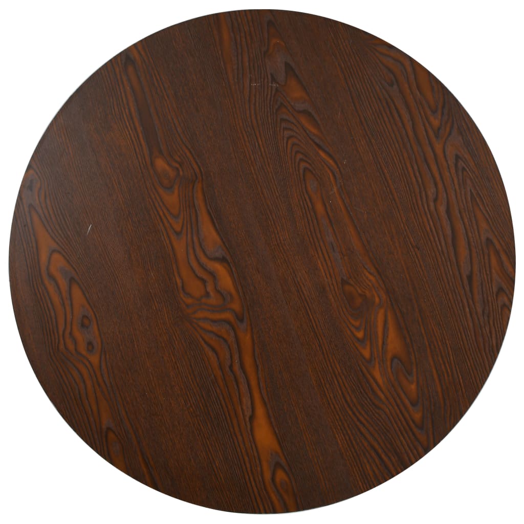 Bistro Table Dark Brown, Black MDF, Steel Medium Bistro Table