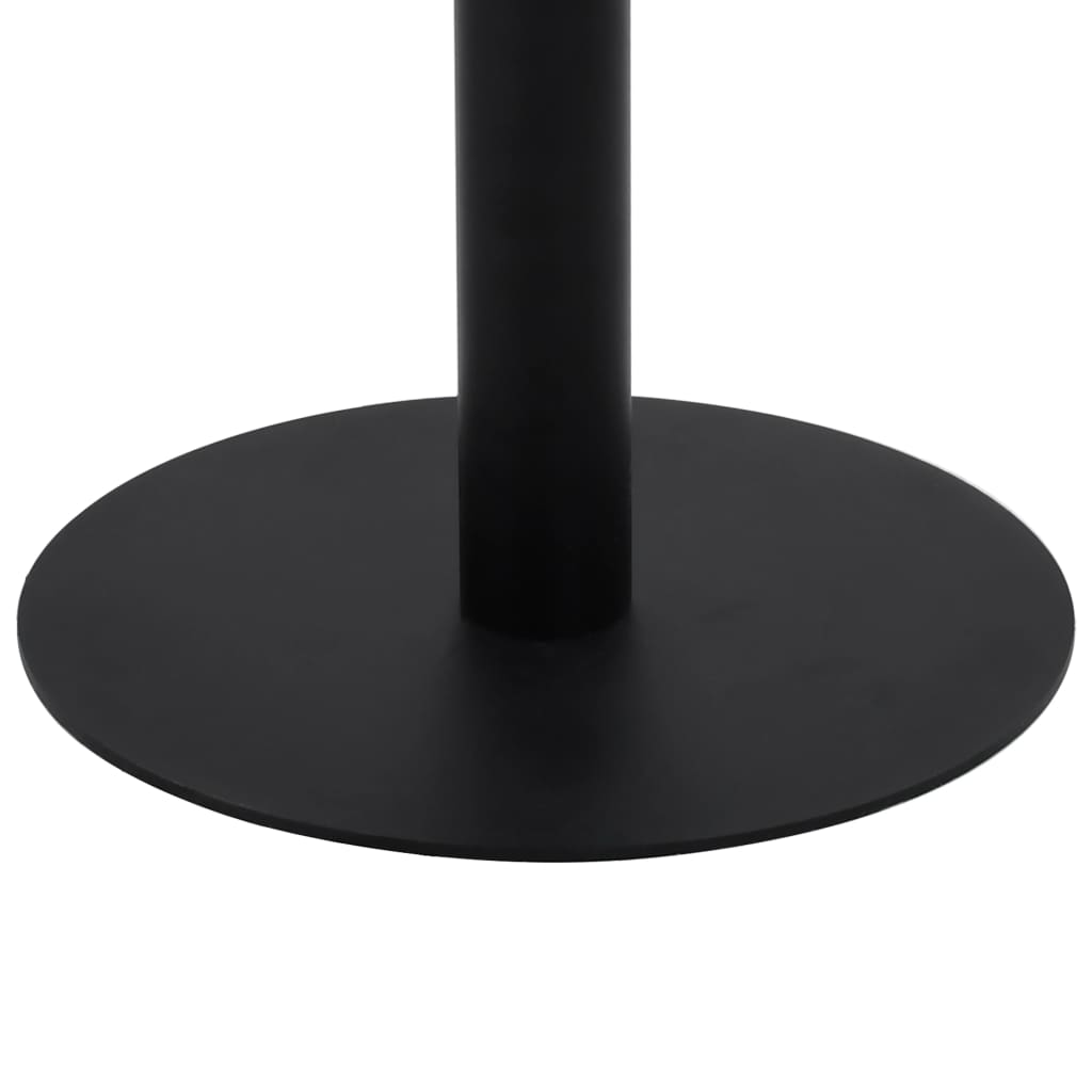 Bistro Table Dark Brown, Black MDF, Steel Medium Bistro Table
