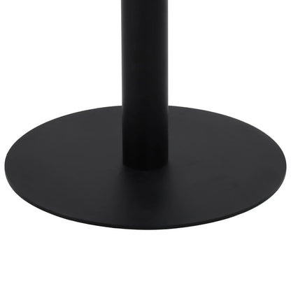 Bistro Table Dark Brown, Black MDF, Steel Medium Bistro Table
