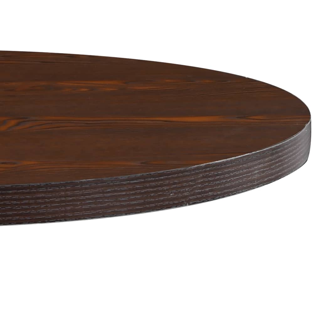 Bistro Table Dark Brown, Black MDF, Steel Medium Bistro Table