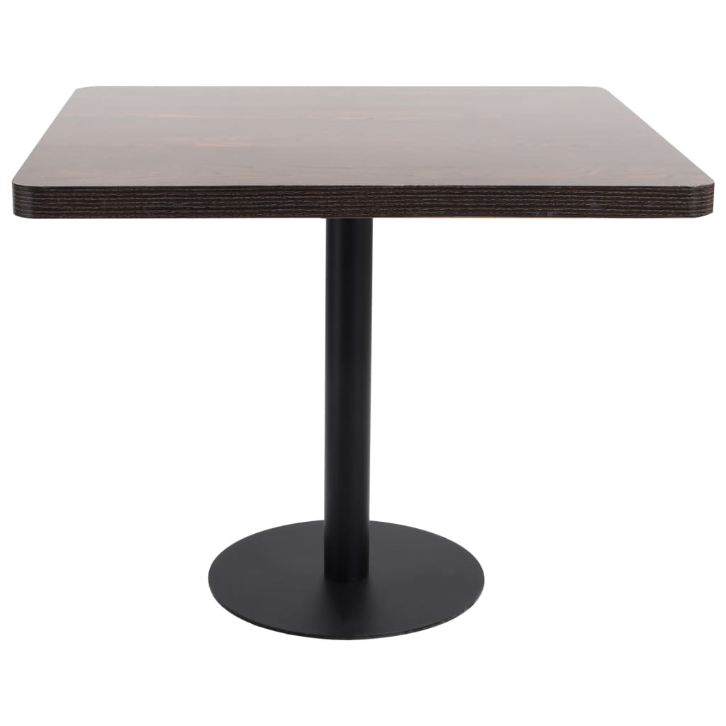 Bistro Table Dark brown and black MDF Medium Simplistic