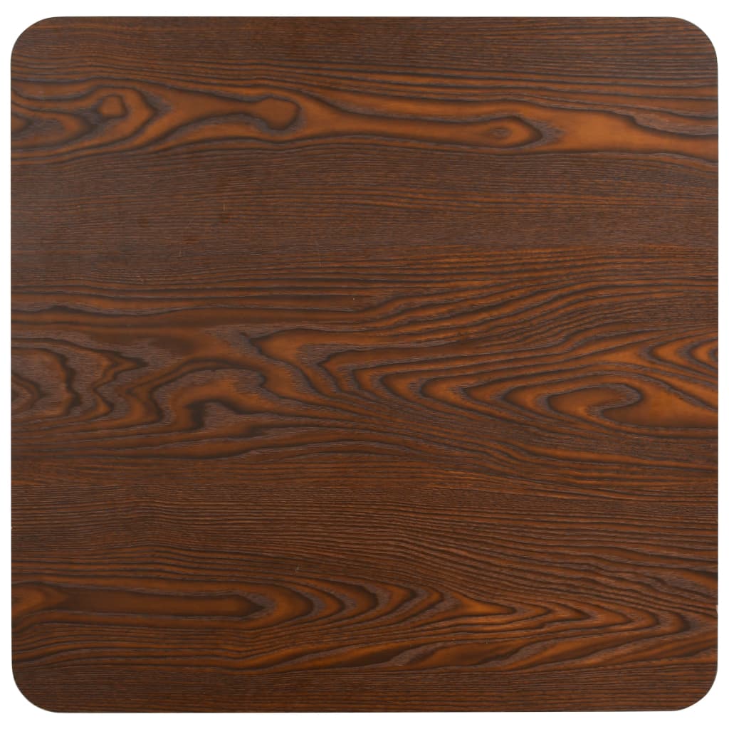 Bistro Table Dark brown and black MDF Medium Simplistic