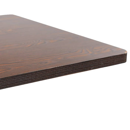Bistro Table Dark brown and black MDF Medium Simplistic