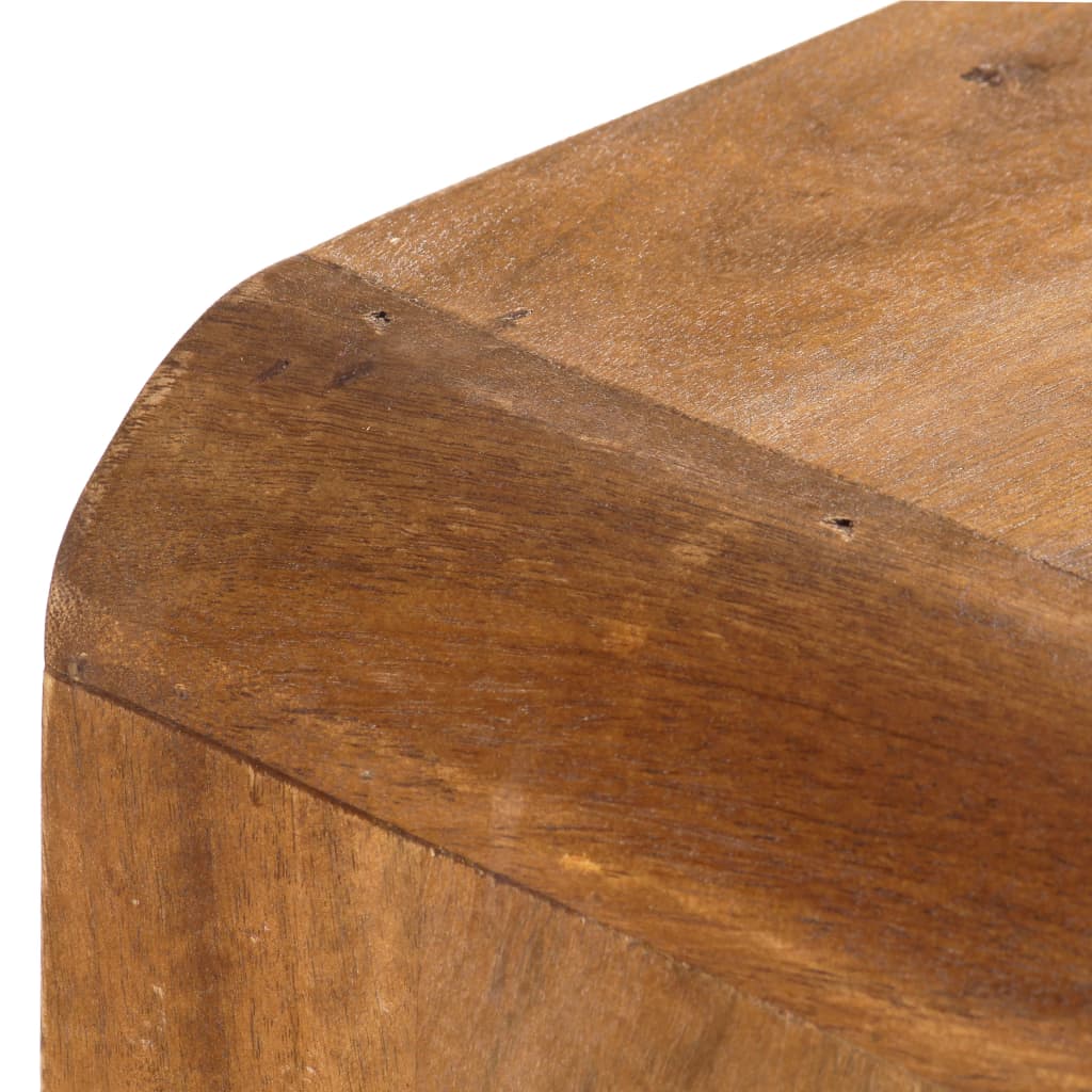 TV Cabinet Brown Solid Mango Wood 35.4 x 13.8 x 18.5 in Drawers