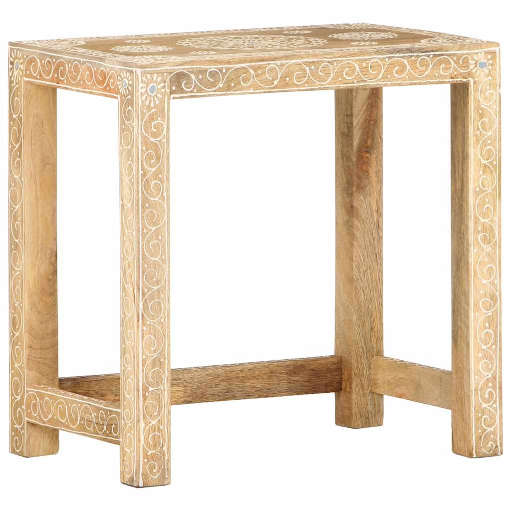 Side Table Natural Mango Wood Solid Mango Wood Small